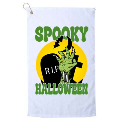 Spooky Halloween Rip Zombie Golf Towel