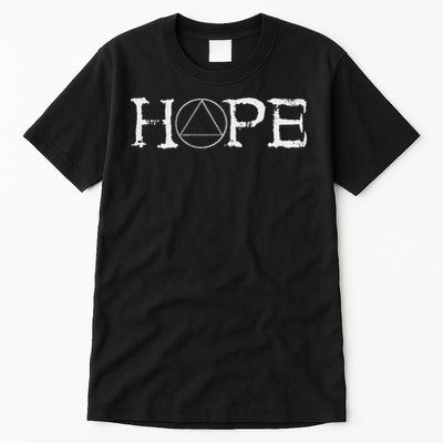 Sobriety Hope Recovery Alcoholic Abstinence Sober Aa Support Tall T-Shirt