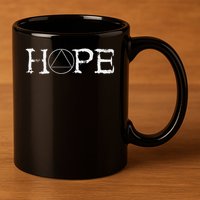 Sobriety Hope Recovery Alcoholic Abstinence Sober Aa Support 11oz C Handle Ceramic Mug