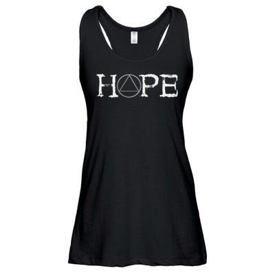 Sobriety Hope Recovery Alcoholic Abstinence Sober Aa Support Ladies Essential Flowy Tank