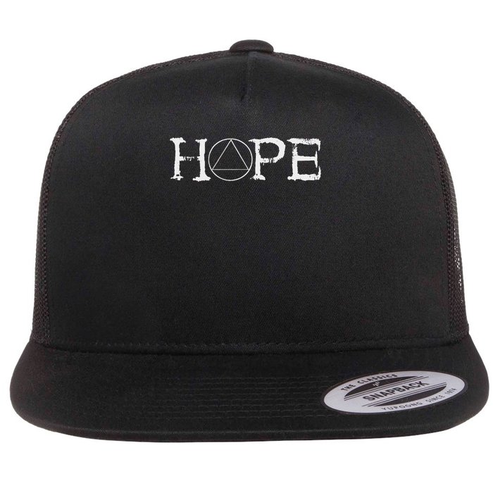 Sobriety Hope Recovery Alcoholic Abstinence Sober Aa Support Flatbill Hat