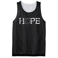 Sobriety Hope Recovery Alcoholic Abstinence Sober Aa Support Mesh Reversible Basketball Jersey Tank