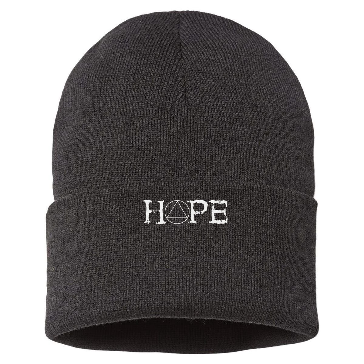 Sobriety Hope Recovery Alcoholic Abstinence Sober Aa Support Sustainable Knit Beanie