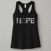 Sobriety Hope Recovery Alcoholic Abstinence Sober Aa Support Womens Tank Top