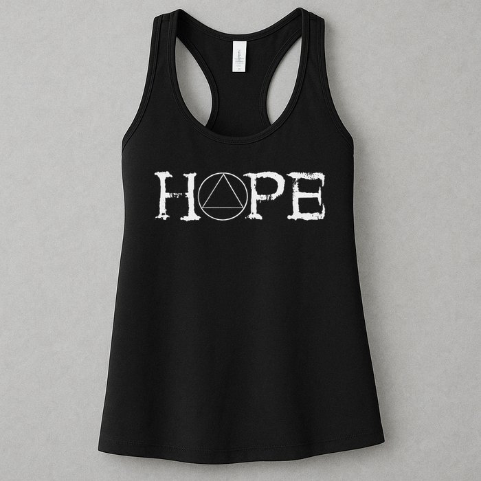Sobriety Hope Recovery Alcoholic Abstinence Sober Aa Support Womens Tank Top