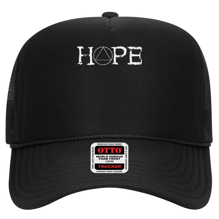 Sobriety Hope Recovery Alcoholic Abstinence Sober Aa Support Trucker Hat