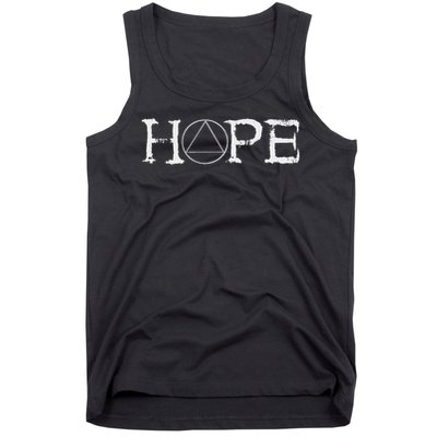 Sobriety Hope Recovery Alcoholic Abstinence Sober Aa Support Tank Top