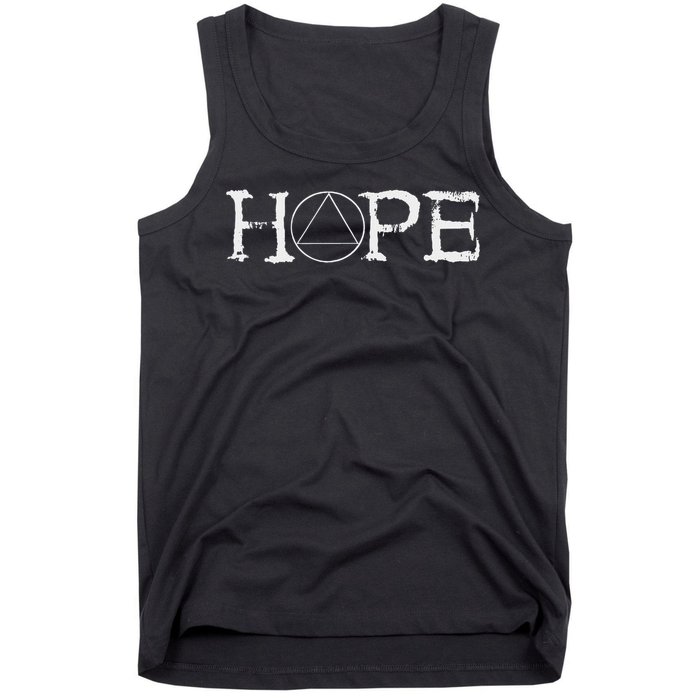 Sobriety Hope Recovery Alcoholic Abstinence Sober Aa Support Tank Top