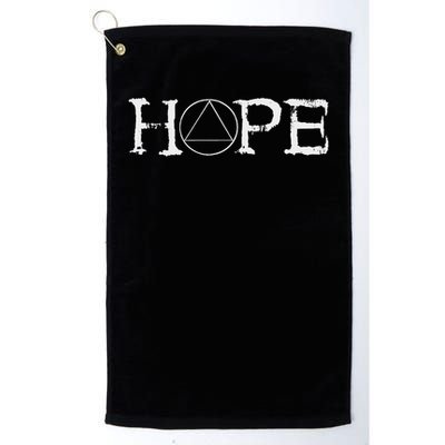 Sobriety Hope Recovery Alcoholic Abstinence Sober Aa Support Golf Towel