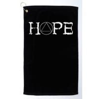 Sobriety Hope Recovery Alcoholic Abstinence Sober Aa Support Golf Towel