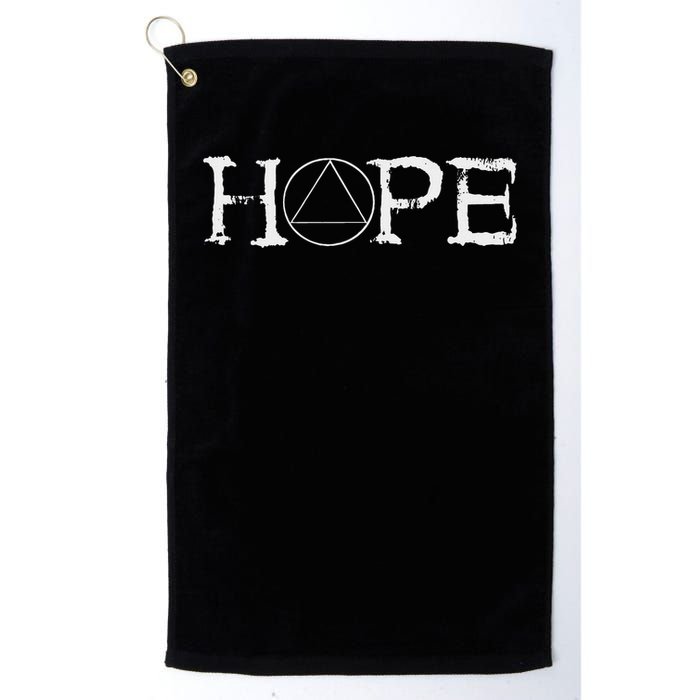 Sobriety Hope Recovery Alcoholic Abstinence Sober Aa Support Golf Towel