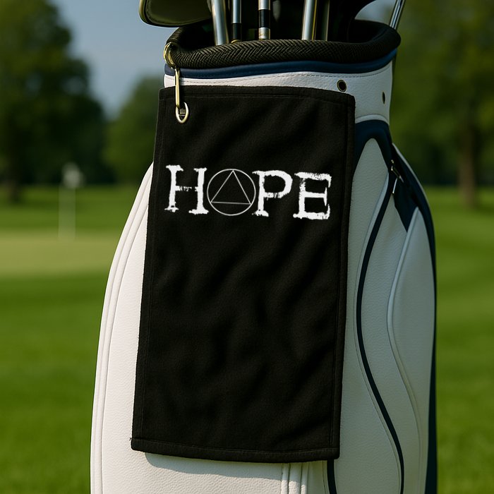 Sobriety Hope Recovery Alcoholic Abstinence Sober Aa Support Golf Towel