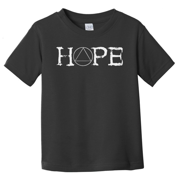 Sobriety Hope Recovery Alcoholic Abstinence Sober Aa Support Toddler T-Shirt