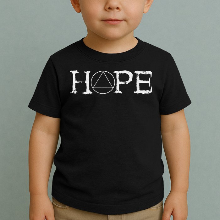 Sobriety Hope Recovery Alcoholic Abstinence Sober Aa Support Toddler T-Shirt