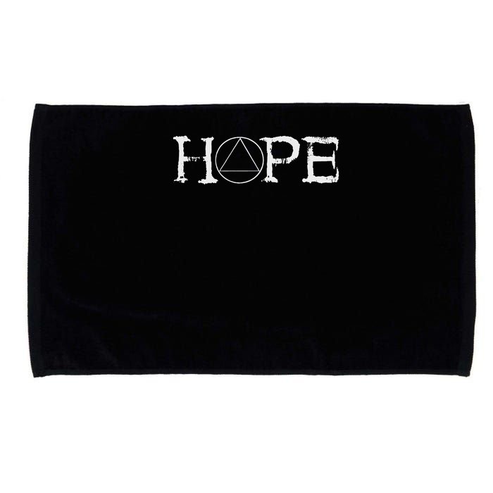 Sobriety Hope Recovery Alcoholic Abstinence Sober Aa Support Microfiber Hand Towel