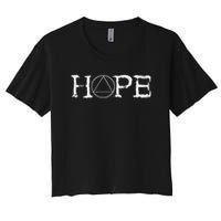 Sobriety Hope Recovery Alcoholic Abstinence Sober Aa Support Crop Top