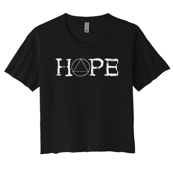 Sobriety Hope Recovery Alcoholic Abstinence Sober Aa Support Crop Top