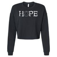 Sobriety Hope Recovery Alcoholic Abstinence Sober Aa Support Cropped Pullover Crew