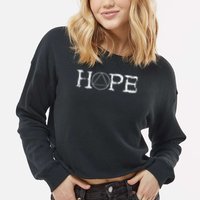 Sobriety Hope Recovery Alcoholic Abstinence Sober Aa Support Cropped Pullover Crew