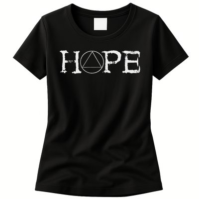 Sobriety Hope Recovery Alcoholic Abstinence Sober Aa Support Womens T-Shirt