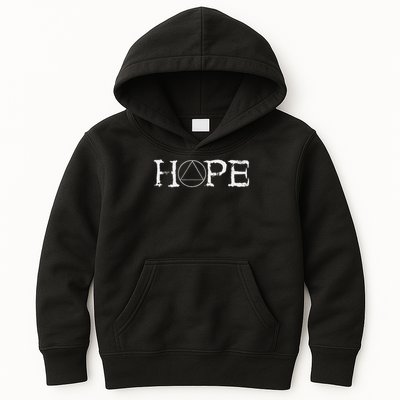 Sobriety Hope Recovery Alcoholic Abstinence Sober Aa Support Kids Hoodie
