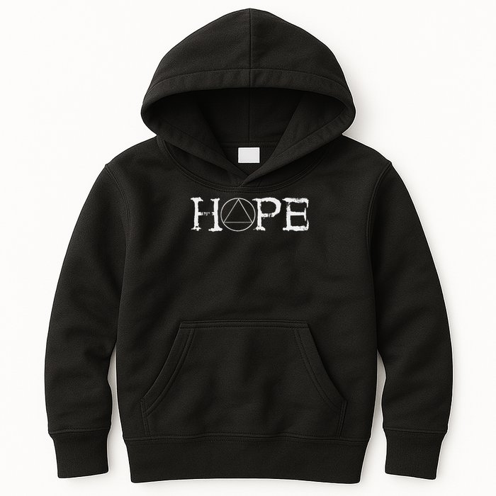 Sobriety Hope Recovery Alcoholic Abstinence Sober Aa Support Kids Hoodie