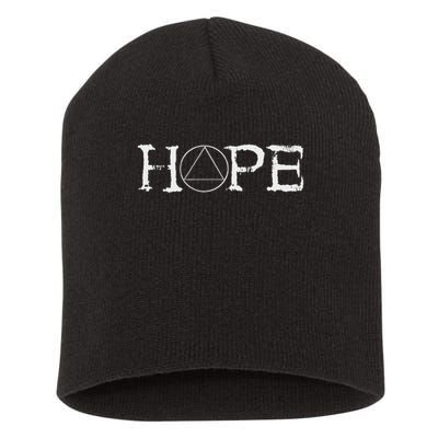Sobriety Hope Recovery Alcoholic Abstinence Sober Aa Support Short Acrylic Beanie