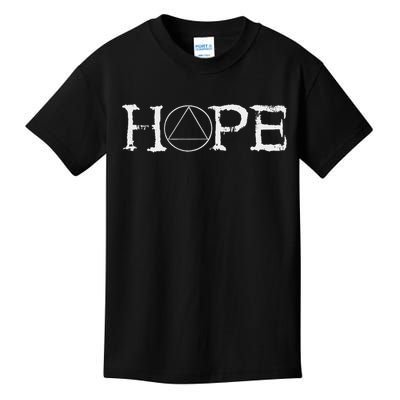 Sobriety Hope Recovery Alcoholic Abstinence Sober Aa Support Kids T-Shirt