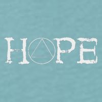 Sobriety Hope Recovery Alcoholic Abstinence Sober Aa Support Sueded Cloud Jersey T-Shirt