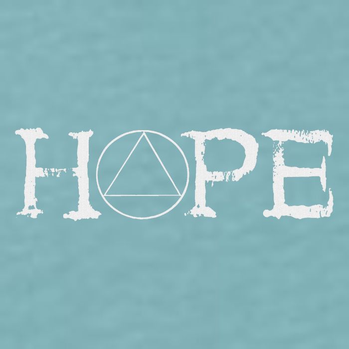 Sobriety Hope Recovery Alcoholic Abstinence Sober Aa Support Sueded Cloud Jersey T-Shirt