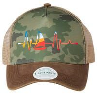 Sailing Heartbeat Retro Sailor Legacy Tie Dye Trucker Hat