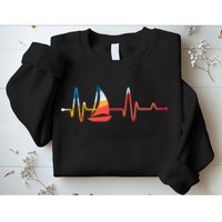 Sailing Heartbeat Retro Sailor Sweatshirt