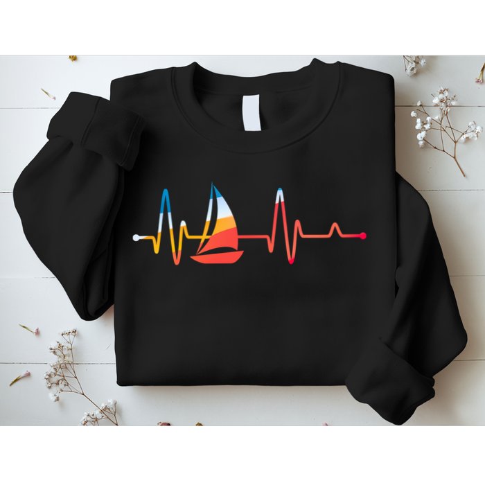 Sailing Heartbeat Retro Sailor Sweatshirt