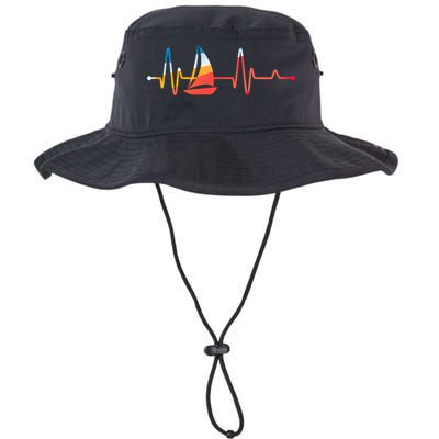Sailing Heartbeat Retro Sailor Bucket Hat