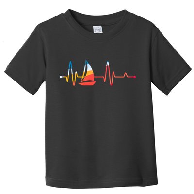 Sailing Heartbeat Retro Sailor Toddler T-Shirt