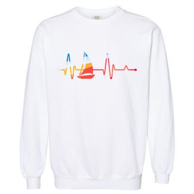 Sailing Heartbeat Retro Sailor Garment-Dyed Sweatshirt
