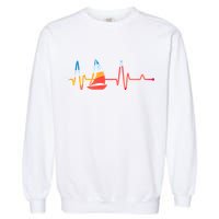 Sailing Heartbeat Retro Sailor Garment-Dyed Sweatshirt