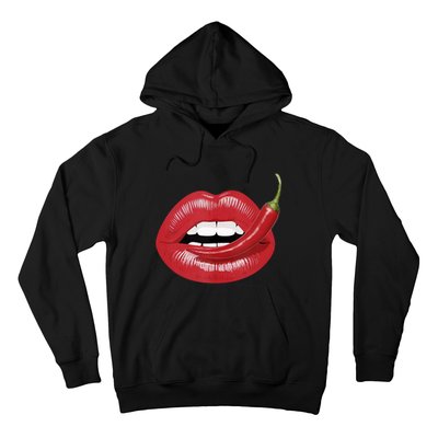 Sexy Hot Red Chili Pepper Lips Hoodie