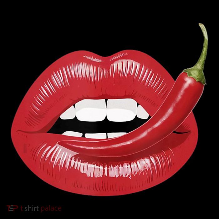 Sexy Hot Red Chili Pepper Lips Baby Bodysuit