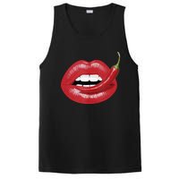 Sexy Hot Red Chili Pepper Lips PosiCharge Competitor Tank