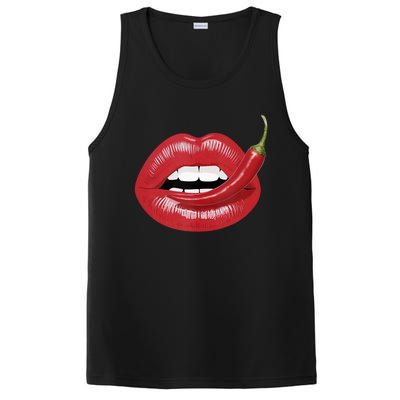 Sexy Hot Red Chili Pepper Lips PosiCharge Competitor Tank