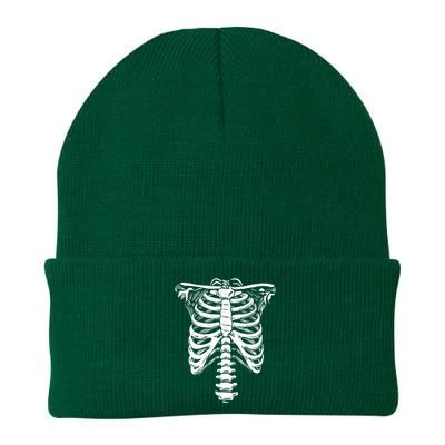 Skeleton Heart Rib Cage XRay Funny Halloween Knit Cap Winter Beanie