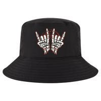 Skeleton Hands Rock And Roll Cool Comfort Performance Bucket Hat