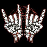 Skeleton Hands Rock And Roll 16 in Basic Backpack