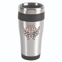 Skeleton Hands Rock And Roll 16oz Travel Tumbler