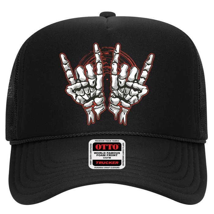 Skeleton Hands Rock And Roll Hat