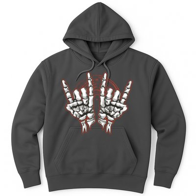 Skeleton Hands Rock And Roll Hoodie