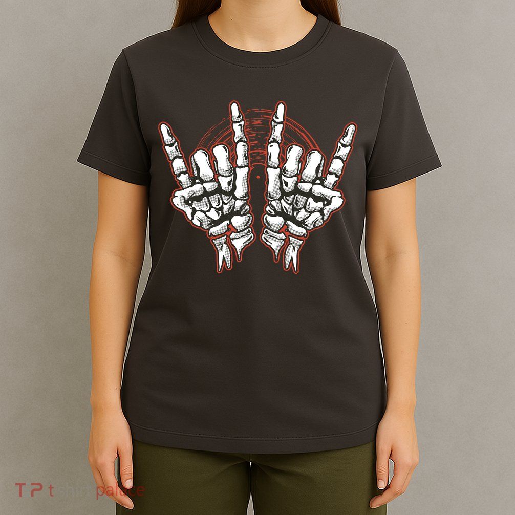 Skeleton Hands Rock And Roll T-Shirt