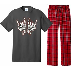 Skeleton Hands Rock And Roll Pajama Set