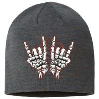 Skeleton Hands Rock And Roll Sustainable Beanie